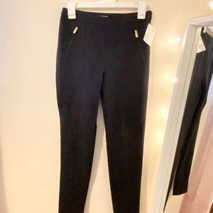 H&M Black Dress Pants with Gold Zippers - Size 4